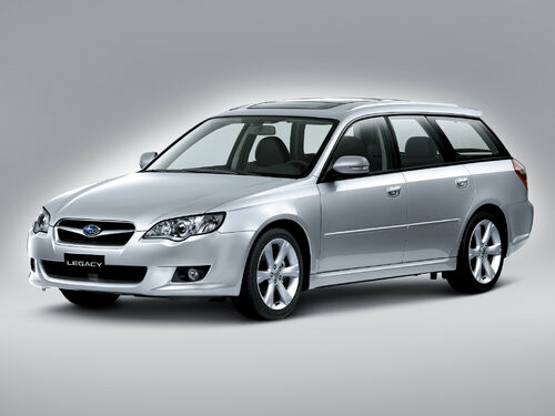 Коврики ЭВА "EVA ромб" для Subaru Legacy (универсал / BP) 2003 - 2007, черные, 4шт.