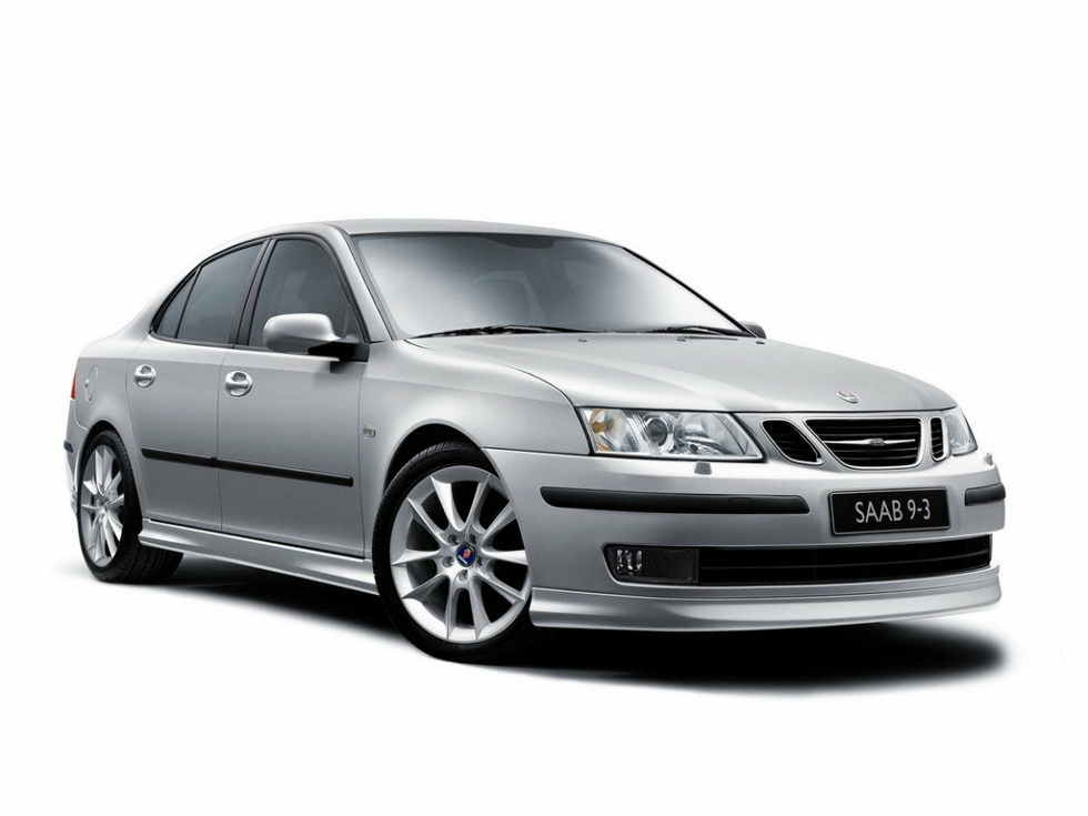 Коврики ЭВА "EVA сота" для Saab 9.3 (седан) 2002 - 2007, серые, 4шт.